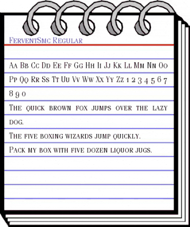 FerventSmc Regular animated font preview
