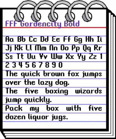 FFF Gardencity Bold Regular animated font preview