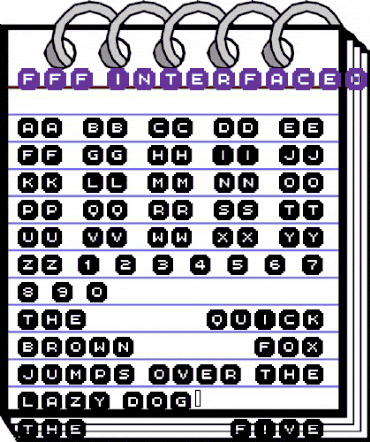 FFF Interface06 Regular animated font preview