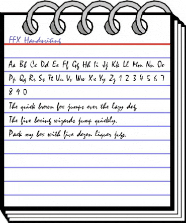 FFX Handwriting Regular animated font preview
