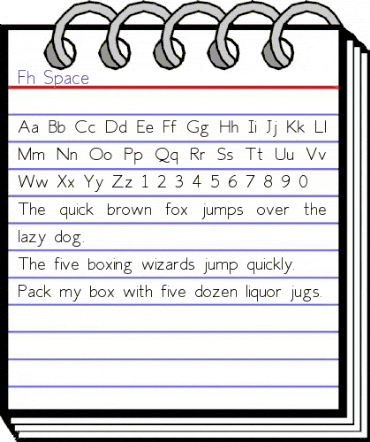 Fh_Space Regular animated font preview