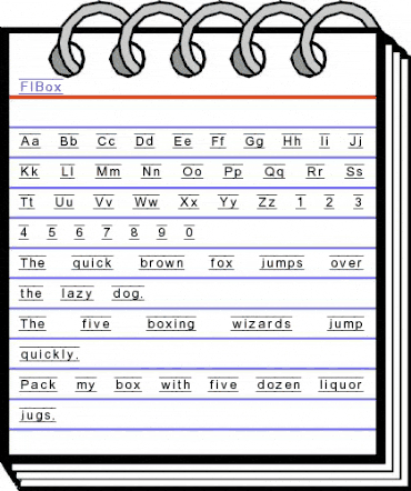 FIBox Normal animated font preview