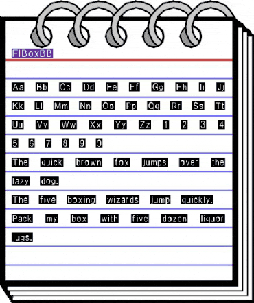 FIBoxBB Normal animated font preview