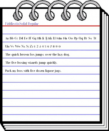 FiddlestixSolid Regular animated font preview