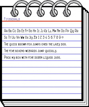 Fitzgerald Regular animated font preview