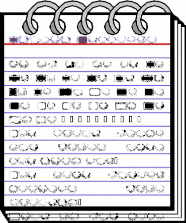 Floral Settings Regular animated font preview