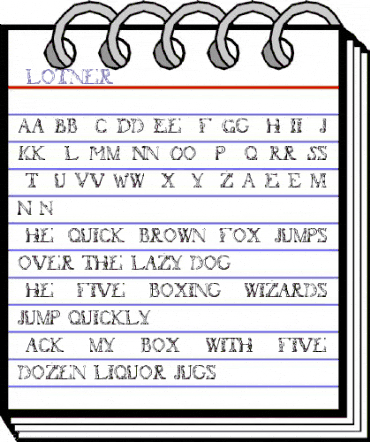 Flotner Regular animated font preview