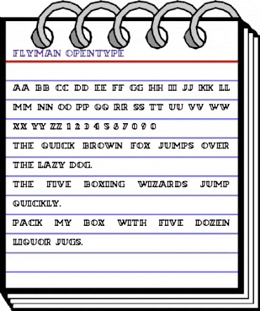 Flyman Regular animated font preview
