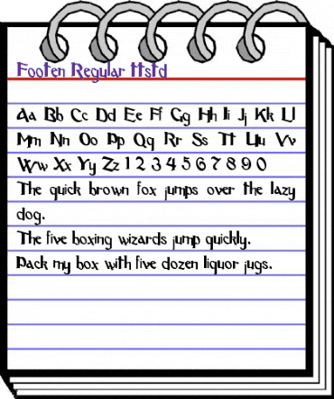 Footen Regular animated font preview