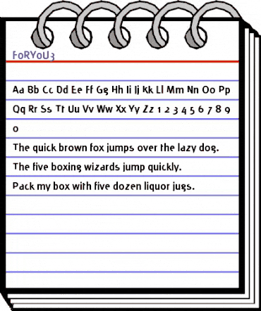 FoRYoU3 Regular animated font preview