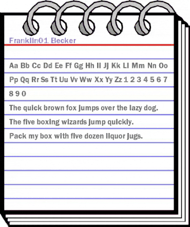 Franklin01 Becker Regular animated font preview