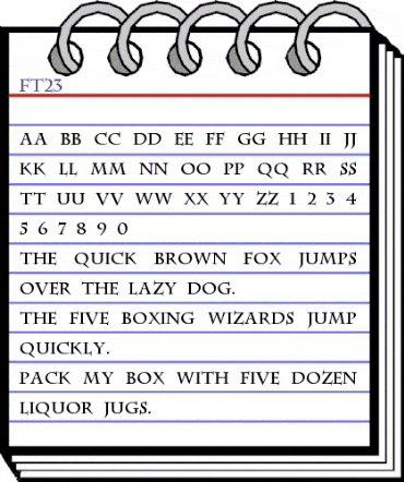 ft23 Regular animated font preview