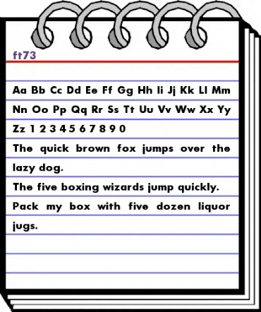 ft73 Regular animated font preview