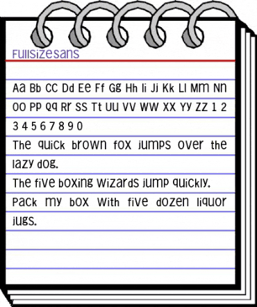 FullsizeSans Regular animated font preview