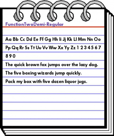 FunctionTwoDemi Regular animated font preview