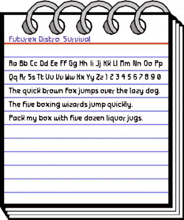 Futurex Distro - Survival Regular animated font preview