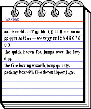 Fuzzbox Regular animated font preview