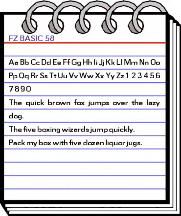 FZ BASIC 58 Normal animated font preview