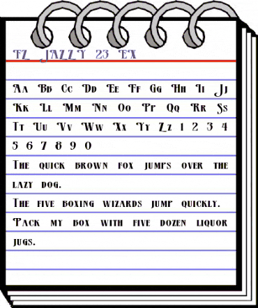 FZ JAZZY 23 EX Normal animated font preview