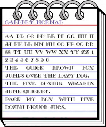 Gallery Normal animated font preview