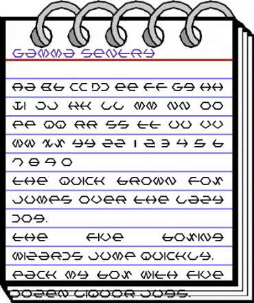 Gamma Sentry Regular animated font preview