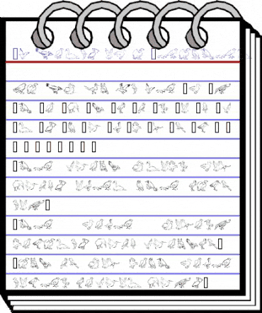 GE Birds of a Feather Regular animated font preview