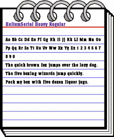 HeliumSerial-Heavy Regular animated font preview