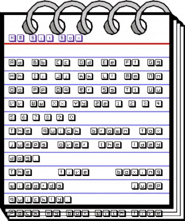 HM Bit Box Regular animated font preview