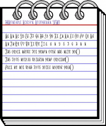 HMRoselyn Script Monograms DEMO Regular animated font preview
