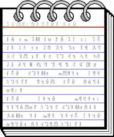 Hyroglyphes One Regular animated font preview