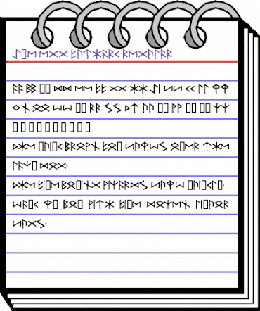 Ice-egg Futhark Runes Regular animated font preview