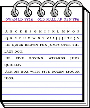 Bitstream Iowan Old Style Bold Small Cap animated font preview