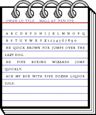 Bitstream Iowan Old Style Small Cap animated font preview