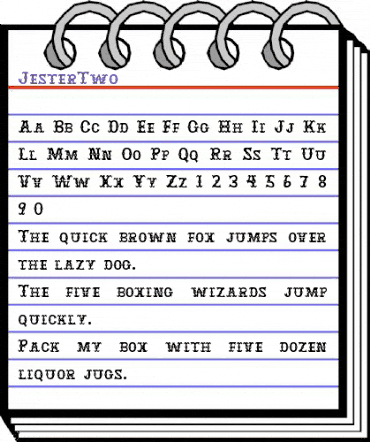 JesterTwo Regular animated font preview