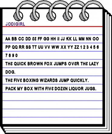 Jodigirl Regular animated font preview
