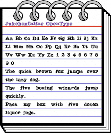 JukeboxInline Regular animated font preview