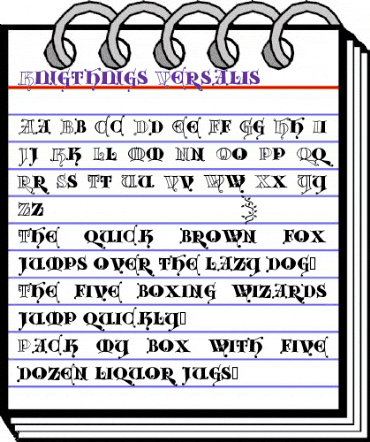 Kingthings Versalis Regular animated font preview