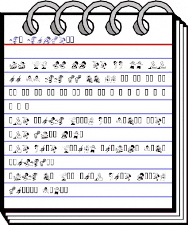 KR Kidlets Regular animated font preview