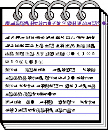 Linotype Astrology Pi Two animated font preview