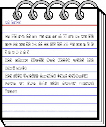 LD Jars Regular animated font preview