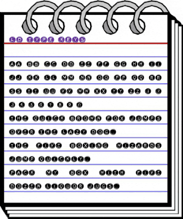 LD Type Keys Regular animated font preview