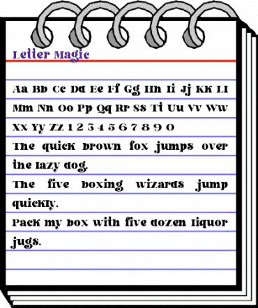 Letter Magic Regular animated font preview