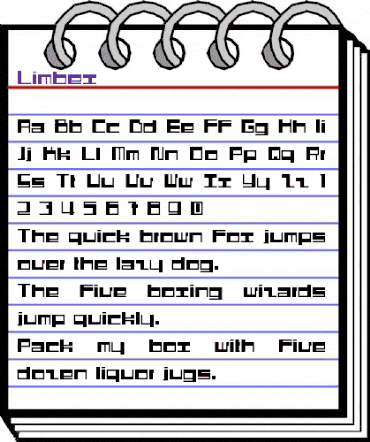Limbex Regular animated font preview