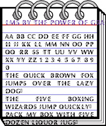 LMS By The Power of Grayskull Regular animated font preview