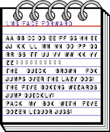 LMS Face Forward Regular animated font preview