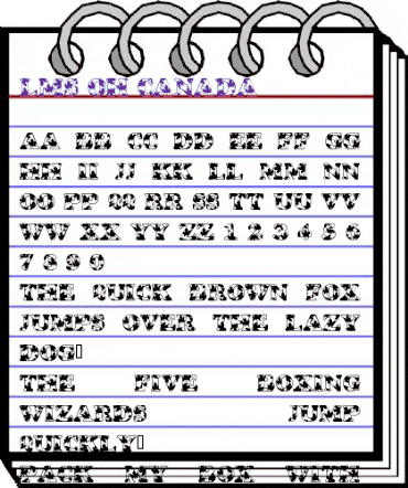 LMS Oh Canada Regular animated font preview