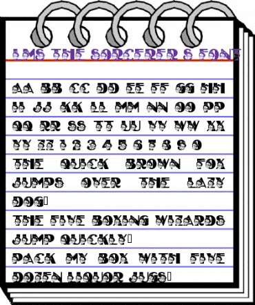 LMS The Sorcerer's Font Regular animated font preview