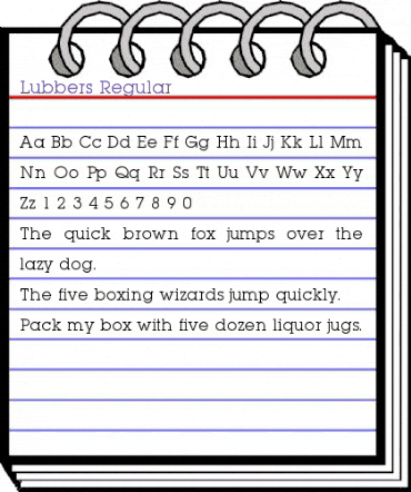 Lubbers Regular animated font preview