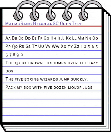 MalmoSans Regular SC Regular animated font preview
