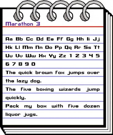 Marathon 3 Regular animated font preview